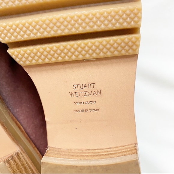 Stuart Weitzman Metermaid Velvet Combat Boots Size 7.5/8 Worn Once! - Picture 8 of 15